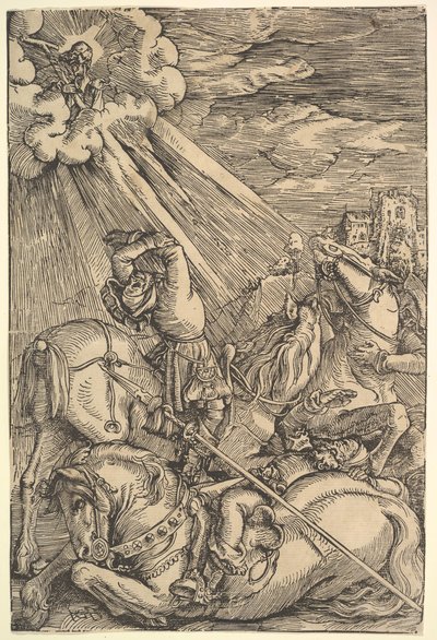 Nawrócenie Pawła, ca. 1514. autorstwa Hans Baldung
