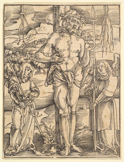Mąż boleści, z Zwierciadła męki Pana naszego Jezusa Chrystusa, 1507 autorstwa Hans Baldung