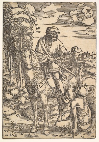 Święty Marcin na koniu, XV-XVI wiek. autorstwa Hans Baldung