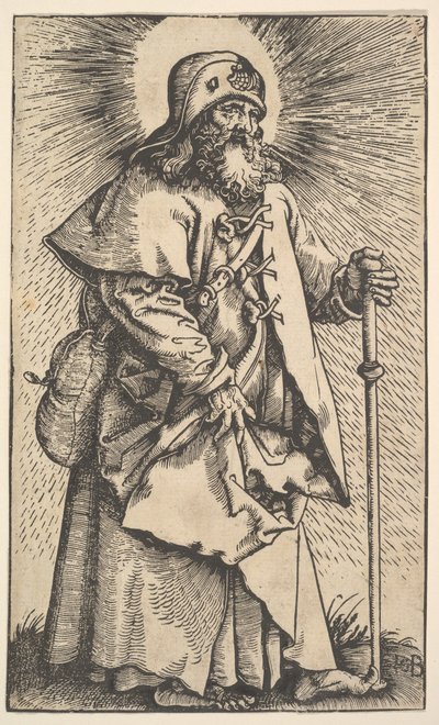 Św. Jakub Większy od Chrystusa i Apostołów, 1519. autorstwa Hans Baldung