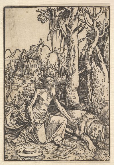 Św. Hieronim na pustyni, 1511. autorstwa Hans Baldung
