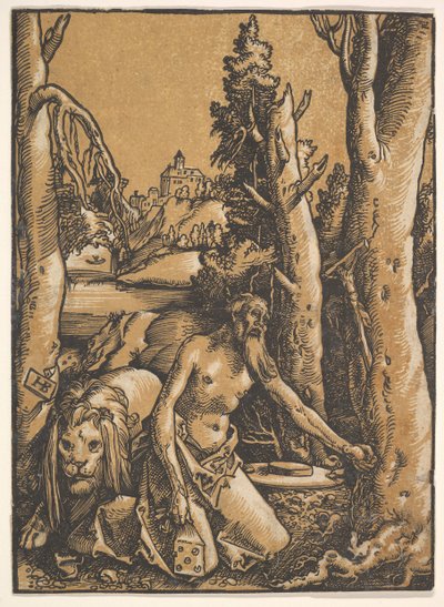 Św. Hieronim na Pustyni, ca. 1511. autorstwa Hans Baldung
