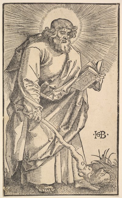Św. Judasz Tadeusz od Chrystusa i Apostołów, 1519. autorstwa Hans Baldung