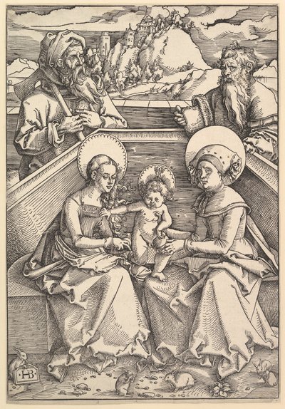 Święta Rodzina ze św. Anną i św. Joachimem. autorstwa Hans Baldung