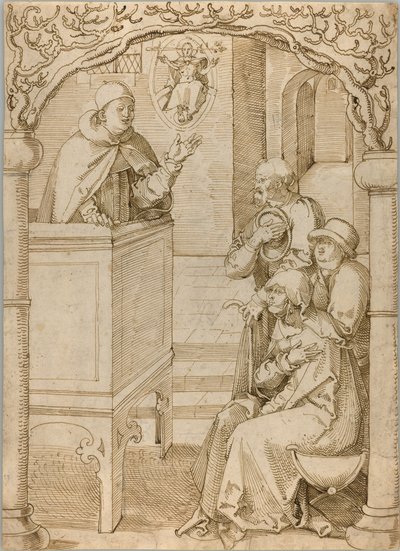 Mnich głoszący kazania autorstwa Hans Baldung Grien