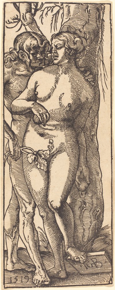 Adam i Ewa, 1519 autorstwa Hans Baldung Grien