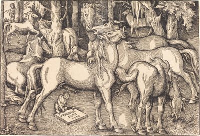 Grupa Siedmiu Koni autorstwa Hans Baldung Grien