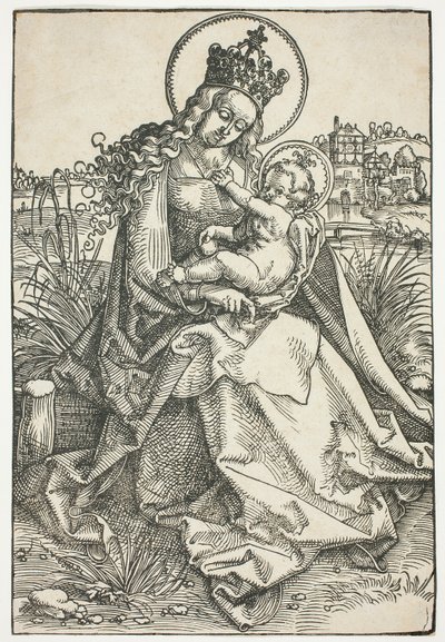 Madonna z Dzieciątkiem na trawiastej ławce autorstwa Hans Baldung Grien