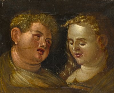 Głowa mężczyzny i kobiety, połowa XVI wieku autorstwa Hans Baldung Grien