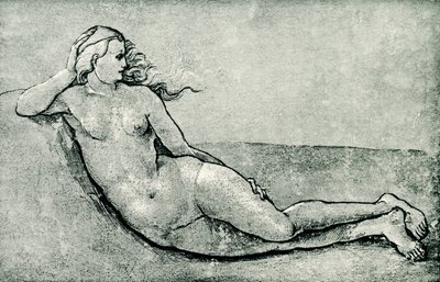 Leżąca nimfa autorstwa Hans Baldung Grien