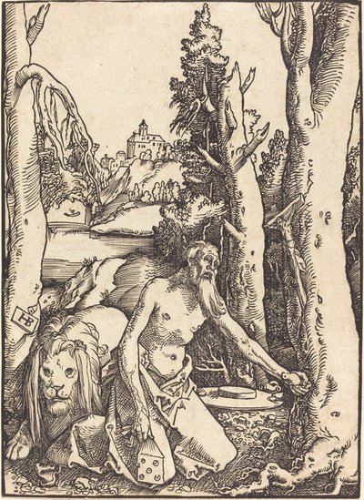 Święty Hieronim na pustyni autorstwa Hans Baldung Grien
