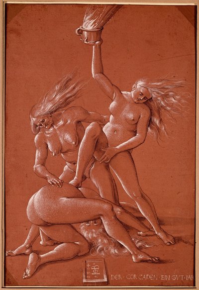 Czarownice (rysunek) autorstwa Hans Baldung Grien