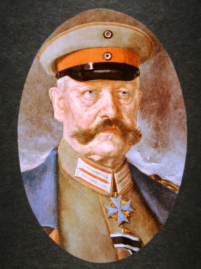 Niemiecki feldmarszałek Paul von Hindenburg (kolor lito) autorstwa Hans Best