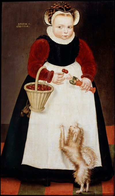 Portret młodej dziewczyny”, 1584. autorstwa Hans Bock the Elder