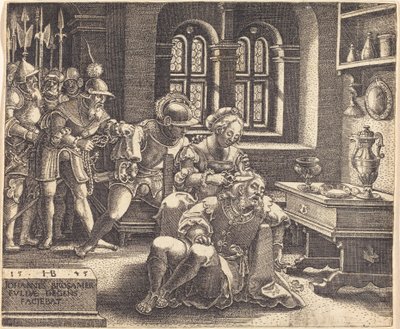 Samson i Dalila autorstwa Hans Brosamer