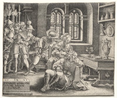 Samson i Dalila autorstwa Hans Brosamer