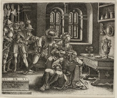 Samson i Dalila autorstwa Hans Brosamer