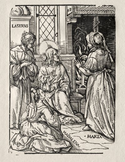 Chrystus w domu Łazarza autorstwa Hans Burgkmair