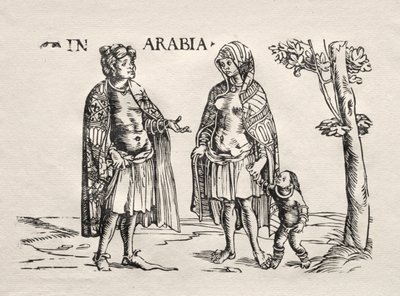 Mieszkańcy Arabii i Indii autorstwa Hans Burgkmair