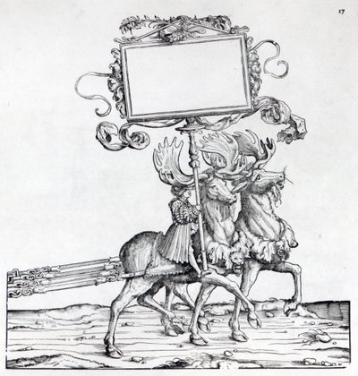 Scena z procesji triumfalnej Maksymiliana, ok. 1516-18 (drzewryt) autorstwa Hans Burgkmair