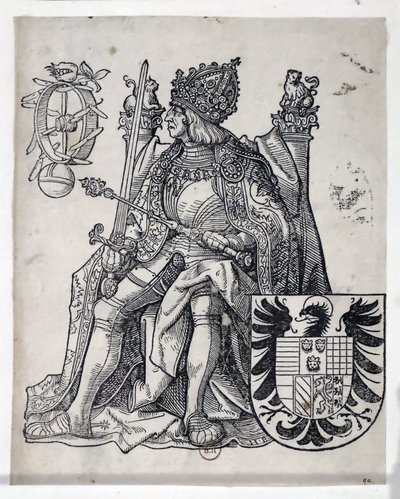 Cesarz Maksymilian, około 1509-1512 (ryc.) autorstwa Hans Burgkmair