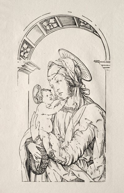 Dziewica z Dzieciątkiem pod łukiem, 1508. autorstwa Hans Burgkmair