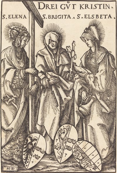 Święta Helena, Święta Brygida i Święta Elżbieta autorstwa Hans Burgkmair I