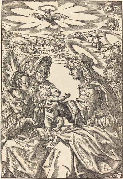 Święta Rodzina ze św. Anną i św. Joachim autorstwa Hans Burgkmair I