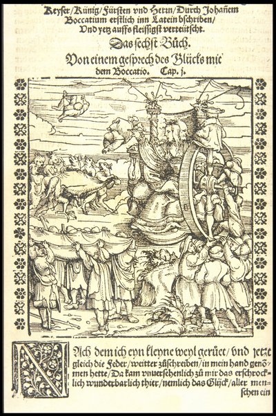 Koło fortuny, ok. 1545. autorstwa Hans Burgkmair the Elder