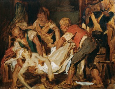 Odzyskanie ciała Jean-Paul Marat autorstwa Hans Canon