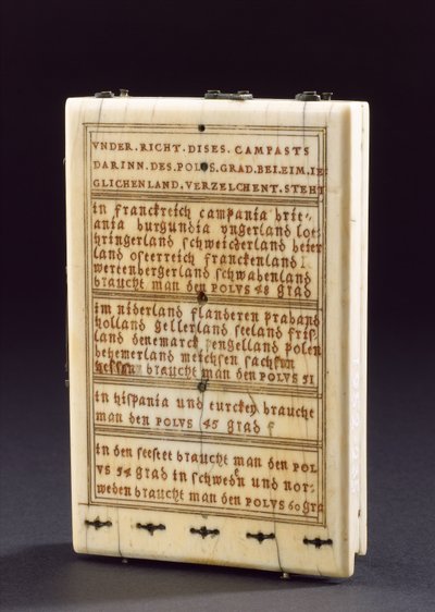 Zegar słoneczny z kompasem, Nurenberg, 1574 (zob. również 259577-78 i 259580) autorstwa Hans Ducher