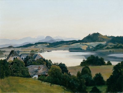 Krajobraz Karyntii (Jezioro Kraiger z Ulrichsbergiem) autorstwa Hans Frank