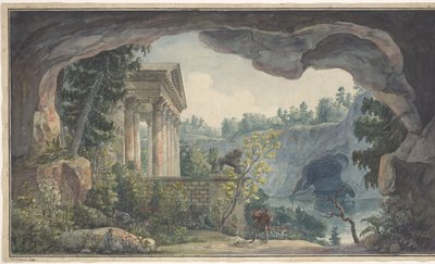 Zestaw teatralny do opery Frigga autorstwa Hans Gottlob Hensigen