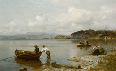 Krajobraz fiordów autorstwa Hans Gude