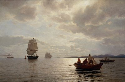 Z fiordu Oslo autorstwa Hans Gude