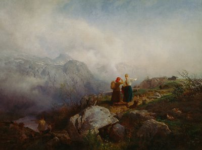 Krajobraz górski autorstwa Hans Gude