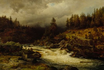 Bystrza w Norwegii autorstwa Hans Gude