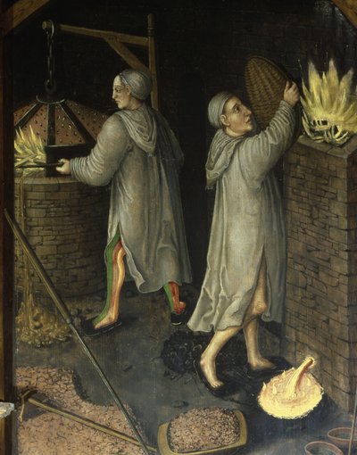 Уул уурхайн ландшафтаас дэлгэрэнгүй мэдээлэл, 1521 poli autorstwa Hans Hesse