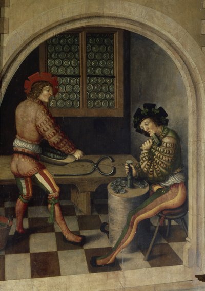 Fragment krajobrazu górniczego, 1521 autorstwa Hans Hesse