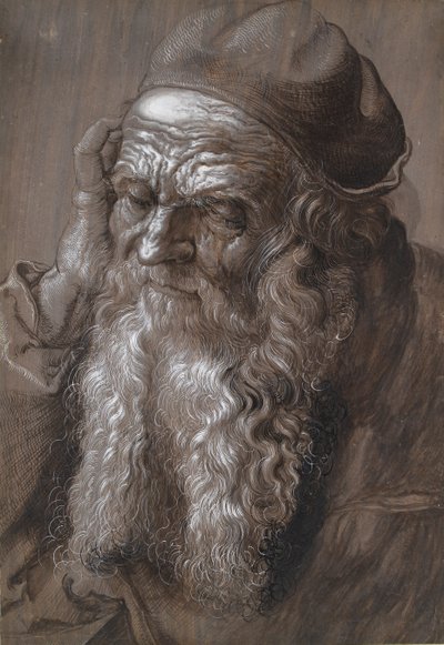 Staruszek, 93 lata, św. Hieronim, koniec XVI wieku autorstwa Hans Hoffmann