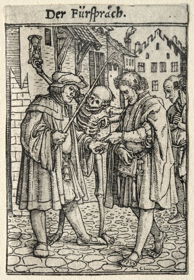 Taniec Śmierci: Adwokat autorstwa Hans Holbein
