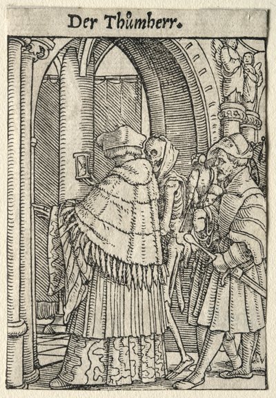 Taniec śmierci: kanon . autorstwa Hans Holbein