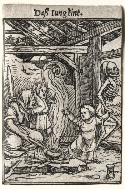 Taniec śmierci: dziecko, c. 1526. autorstwa Hans Holbein