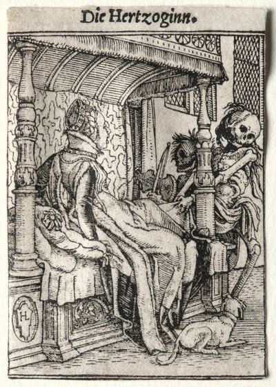 Taniec Śmierci: Księżna autorstwa Hans Holbein