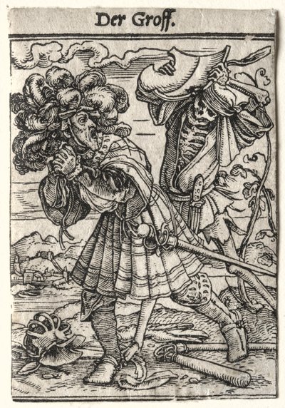 Taniec Śmierci: Hrabia, c. 1526. autorstwa Hans Holbein
