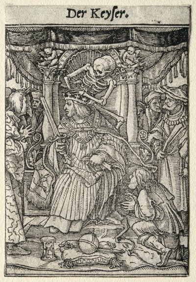 Taniec Śmierci: Cesarz autorstwa Hans Holbein