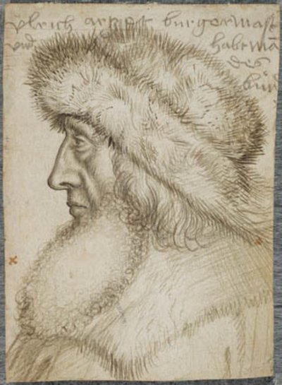 Portret Ulricha Artzta, burmistrza Augsburga i kapitana Ligi Szwabskiej autorstwa Hans Holbein d.Æ.