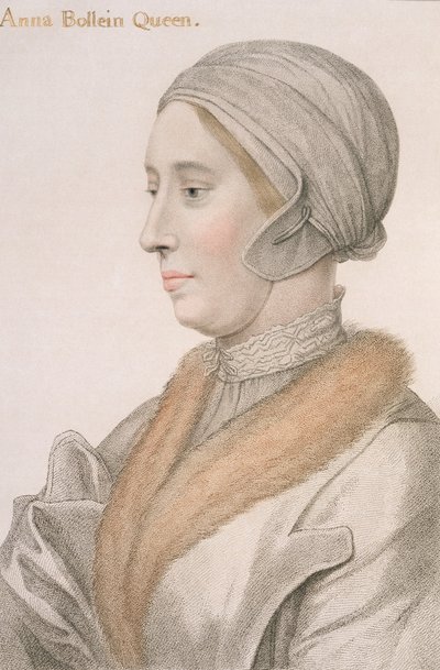 Anne Boleyn (1507-36) grawerowana przez Francesco Bartolozzi (1727-1815) autorstwa Hans Holbein der Jüngere