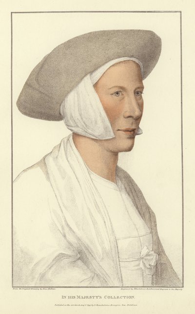 Anonimowa kobieta (akwatinta) autorstwa Hans Holbein der Jüngere