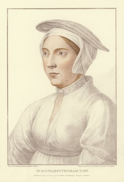 Anonimowa kobieta (akwatinta) autorstwa Hans Holbein der Jüngere